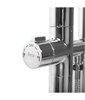 Смеситель для ванны REA CLARK CHROME хром напольный * (REA-B5301)
