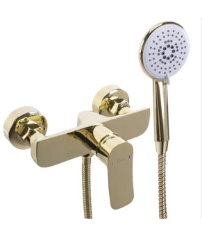Смеситель для ванны и душа REA DART GOLD настенный без излива  (REA-B5653)