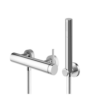 Смеситель для ванны и душа KOHLMAN AXEL CHROME настенный без излива  (KPL-QW120A)