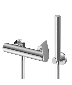 Смеситель для ванны и душа KOHLMAN WEXPO CHROME настенный без излива (KPL-QW120W)
