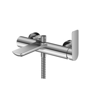 Смеситель для ванны и душа KOHLMAN PROXIMA CHROME настенный с изливом (KPL-QW110P)