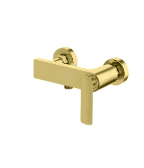 Смеситель для ванны и душа KOHLMAN EXPERIENCE BRUSHED GOLD настенный без излива (KPL-QW120EGDB)