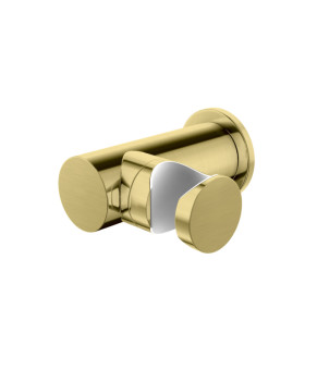 Смеситель для ванны и душа KOHLMAN EXPERIENCE BRUSHED GOLD настенный без излива (KPL-QW120EGDB)