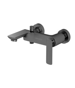 Смеситель для ванны и душа KOHLMAN EXPERIENCE GRAPHITE настенный с изливом (KPL-QW110EG)