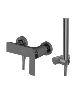 Смеситель для ванны и душа KOHLMAN EXPERIENCE GRAPHITE настенный без излива  (KPL-QW120EG)