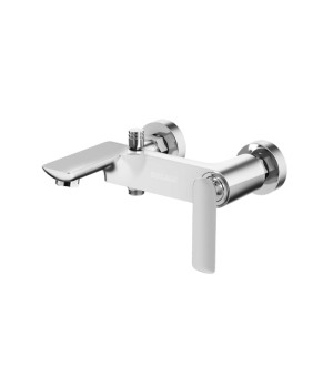 Смеситель для ванны и душа KOHLMAN EXPERIENCE CHROME настенный с изливом (KPL-QW110E)
