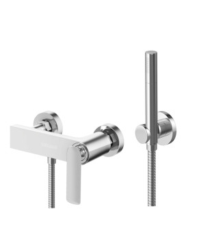 Смеситель для ванны и душа KOHLMAN EXPERIENCE CHROME настенный без излива (KPL-QW120E)