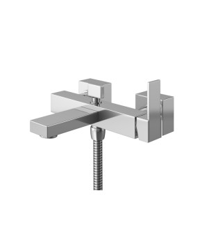Смеситель для ванны и душа KOHLMAN EXCELENT CHROME настенный с изливом (KPL-QW110H)
