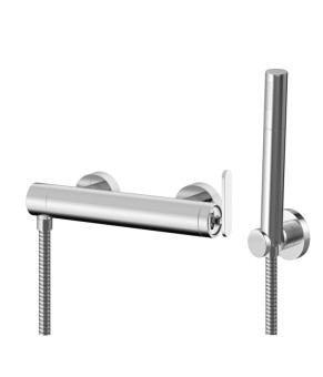 Смеситель для ванны и душа KOHLMAN BOXINE CHROME настенный без излива (KPL-QW120B)