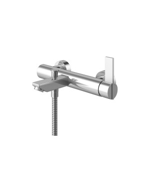 Смеситель для ванны и душа KOHLMAN DEXAME CHROME настенный с изливом (KPL-QW110D)