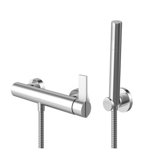 Смеситель для ванны и душа KOHLMAN DEXAME CHROME настенный без излива (KPL-QW120D)