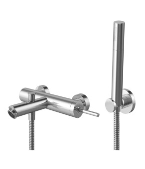 Смеситель для ванны и душа KOHLMAN MAXIMA CHROME настенный с изливом (KPL-QW110M)
