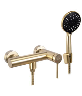 Смеситель для ванны и душа REA CLIF BRUSHED GOLD настенный без излива (REA-B4243)