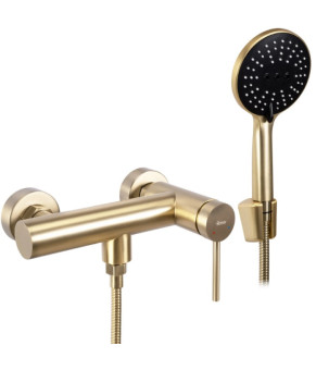 Смеситель для ванны и душа REA FOSS BRUSHED GOLD настенный без излива (REA-B5113)