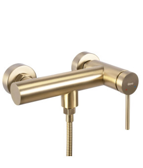 Смеситель для ванны и душа REA FOSS BRUSHED GOLD настенный без излива (REA-B5113)