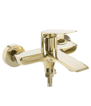 Смеситель для ванны и душа REA AVALON GOLD настенный с изливом (REA-B1129)