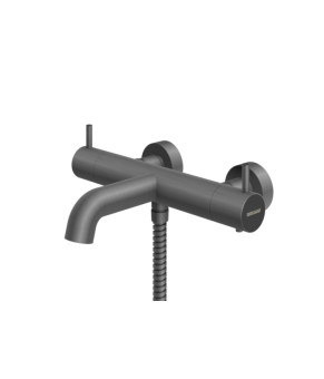 Смеситель для ванны и душа с термостатом KOHLMAN AXEL GRAPHITE настенный (KPL-QW710AG)