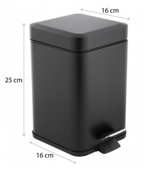 Корзина для мусора YOKA MUTI BLACK 3л. для ванной комнаты (CH.MUTI-BLK)