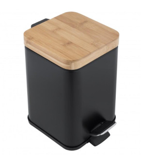 Корзина для мусора YOKA SIDO BLACK BAMBOO 3л. для ванной комнаты (CH.SIDO-BLK)