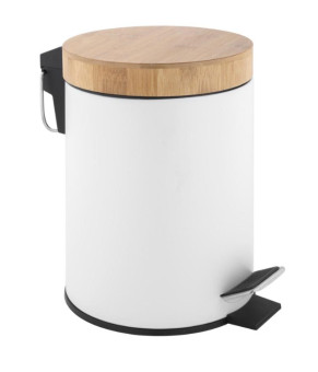 Корзина для мусора YOKA BIN WHITE BAMBOO 3л. для ванной комнаты * (CH.BIN-WHT)