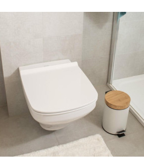 Корзина для мусора YOKA BIN WHITE BAMBOO 3л. для ванной комнаты * (CH.BIN-WHT)