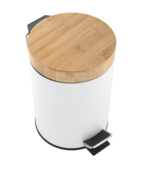 Корзина для мусора YOKA BIN WHITE BAMBOO 3л. для ванной комнаты * (CH.BIN-WHT)