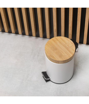 Корзина для мусора YOKA BIN WHITE BAMBOO 3л. для ванной комнаты * (CH.BIN-WHT)
