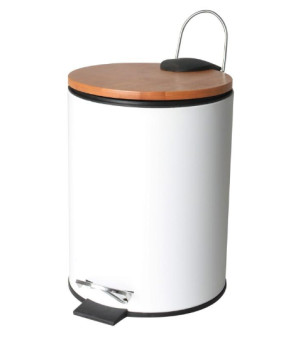 Корзина для мусора YOKA VINI WHITE BAMBOO 3л. для ванной комнаты * (CH.VINI-WHT)
