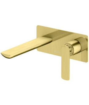 Смеситель для раковины (умывальника) KOHLMAN EXPERIENCE BRUSHED GOLD + BOX скрытого монтажа * (QW185EGDB)