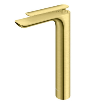 Смеситель для раковины (умывальника) KOHLMAN EXPERIENCE BRUSHED GOLD высокий * (QB170EGDB)