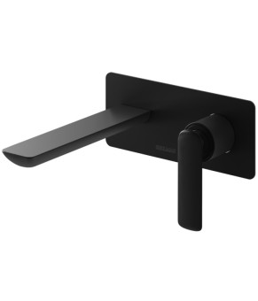 Смеситель для раковины (умывальника) KOHLMAN EXPERIENCE BLACK MATT + BOX скрытого монтажа * (QW185EB)