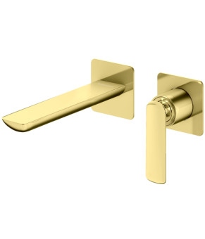 Смеситель для раковины (умывальника) KOHLMAN EXPERIENCE GOLD + BOX скрытого монтажа * (QW180EGD)