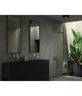 Смеситель для раковины (умывальника) KOHLMAN EXPERIENCE GOLD + BOX скрытого монтажа * (QW180EGD)