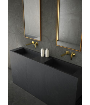 Смеситель для раковины (умывальника) KOHLMAN EXPERIENCE GOLD + BOX скрытого монтажа * (QW180EGD)