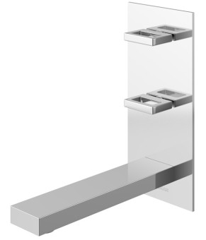 Смеситель для раковины (умывальника) KOHLMAN NEXEN CHROME + BOX скрытого монтажа  (QW196U)
