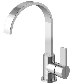 Смеситель для раковины (умывальника) KOHLMAN DEXAME CHROME  (QB150D)