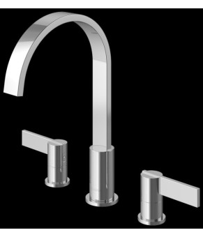 Смеситель для раковины (умывальника) KOHLMAN DEXAME CHROME  (QB200D)
