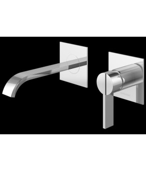 Смеситель для раковины (умывальника) KOHLMAN DEXAME CHROME + BOX скрытого монтажа  (QW183D)