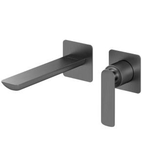 Смеситель для раковины (умывальника) KOHLMAN EXPERIENCE GRAPHITE + BOX скрытого монтажа  (QW180EG)