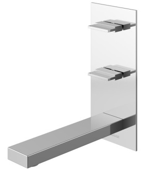 Смеситель для раковины (умывальника) KOHLMAN EXCELENT CHROME + BOX скрытого монтажа  (QW196H)