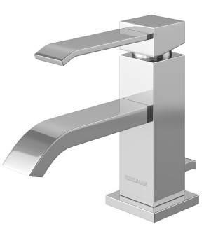 Смеситель для раковины (умывальника) KOHLMAN AXIS CHROME низкий  (QB100N)