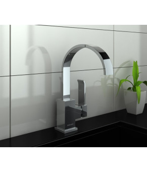 Смеситель для раковины (умывальника) KOHLMAN AXIS CHROME  (QB150N)