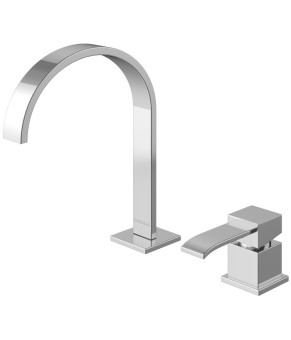 Смеситель для раковины (умывальника) KOHLMAN AXIS CHROME  (QB205N)