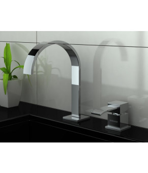 Смеситель для раковины (умывальника) KOHLMAN AXIS CHROME  (QB205N)