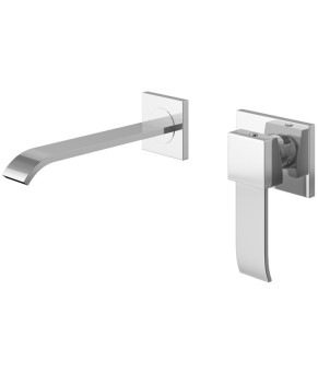 Смеситель для раковины (умывальника) KOHLMAN AXIS CHROME + BOX скрытого монтажа  (QW180N)