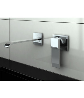 Смеситель для раковины (умывальника) KOHLMAN AXIS CHROME + BOX скрытого монтажа  (QW183N)