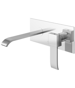 Смеситель для раковины (умывальника) KOHLMAN AXIS CHROME + BOX скрытого монтажа  (QW185N)