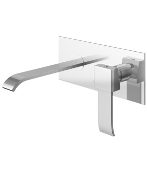 Смеситель для раковины (умывальника) KOHLMAN AXIS CHROME + BOX скрытого монтажа  (QW188N)