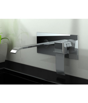 Смеситель для раковины (умывальника) KOHLMAN AXIS CHROME + BOX скрытого монтажа  (QW188N)