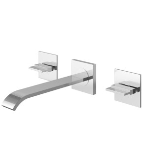 Смеситель для раковины (умывальника) KOHLMAN AXIS CHROME + BOX скрытого монтажа  (QW190N)